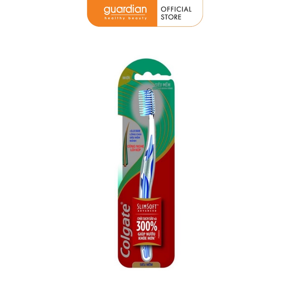 Bàn Chải Đánh Răng Colgate SlimSoft Advanced lõi kép siêu mềm mảnh chăm sóc nướu