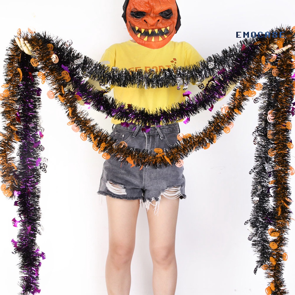 Vòng Hoa 200cm Bắt Mắt Trang Trí Halloween