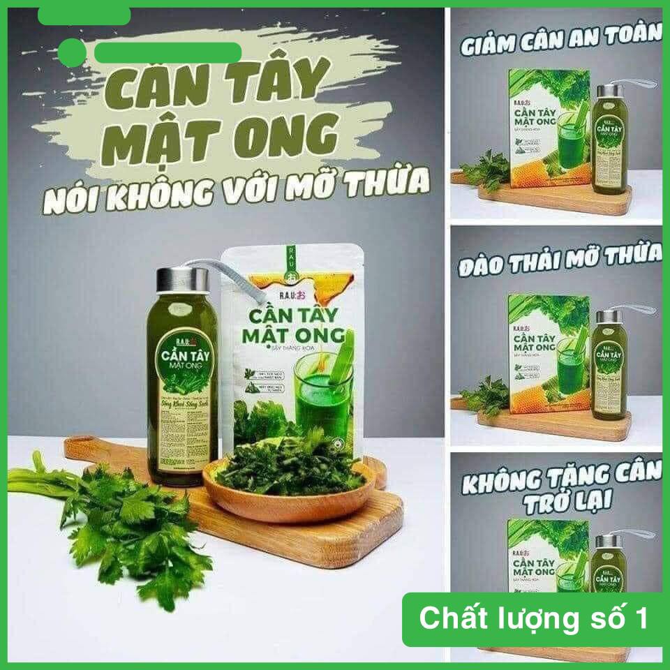 [CHÍNH HÃNG] Cần tây Mật Ong Motree, bột cần tây, hộp 14 gói, giúp giảm cân, dáng đẹp, thanh lọc cơ thể