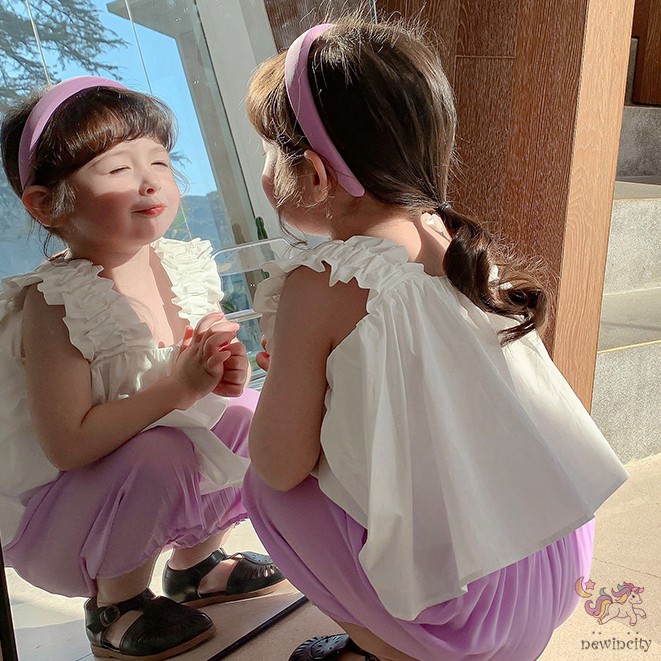 Áo balo kiểu dáng tiểu thư màu trơn cho bé gái