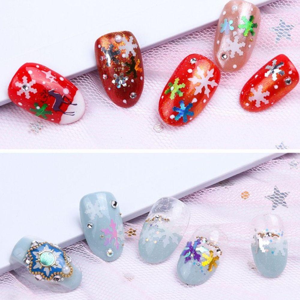 OCEANMAP Hộp Kim Tuyến Lấp Lánh Trang Trí Móng Tay Chủ Đề Halloween