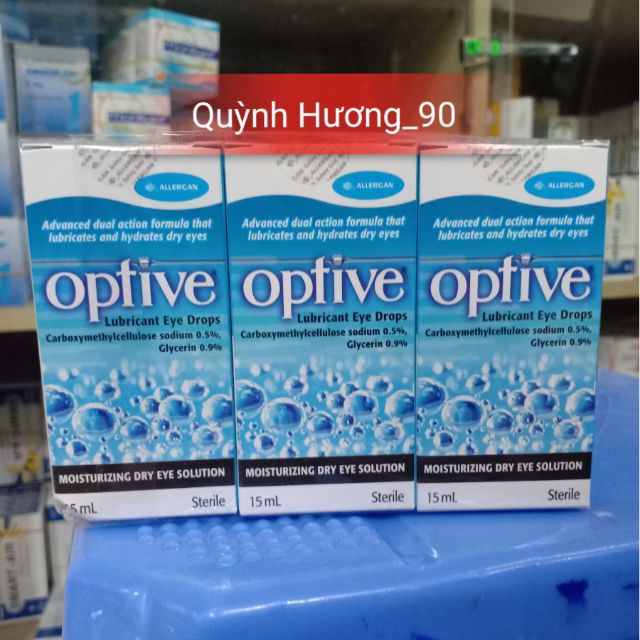 Dung dịch nhỏ mắt OPTIVE 15ml dành cho mắt khô mỏi