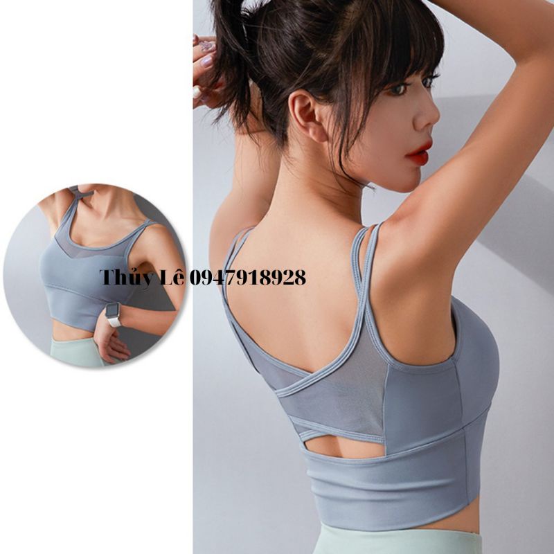 Áo bra thun lạnh chống sốc dây đôi SIÊU XINH, ôm body, tôn dáng, định hình vòng ngực