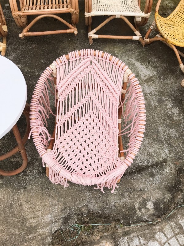 Ghế Đan Macrame Dành Cho Bé Yêu Kích Thước Rộng 45 cm Cao 40 cm Dành Cho Bé Thư Giãn Quà Tặng Sinh Nhật Dành Cho Bé Yêu | BigBuy360 - bigbuy360.vn