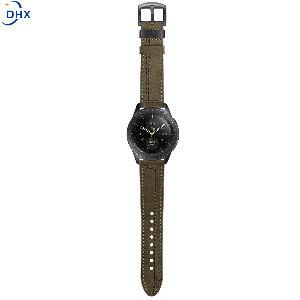 Dây đeo bằng da 20mm 4 40mm 44 mm chất lượng cao cho đồng hồ Samsung Galaxy Watch 4 Classic 42mm 46mm