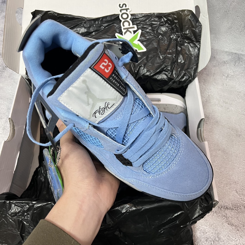 Giày Sneaker Jordan 4 Retro “University Blue” - Bản Tiêu Chuẩn