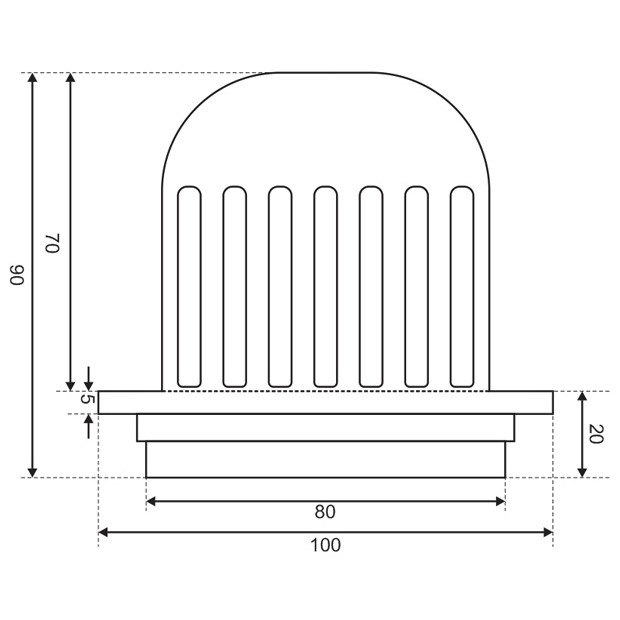 Thoát sàn ban công TS101-1C