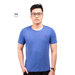Áo phông nam ngắn tay không cổ 100% cotton Mohini