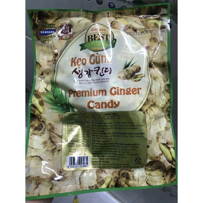 Kẹo Sâm Hàn Quốc Chính Hãng 200g – Hồng sâm,  Sâm Quế, Gừng