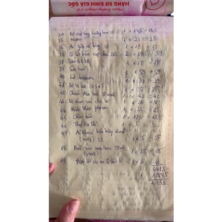 Combo đi sinh đầy đủ 7/7