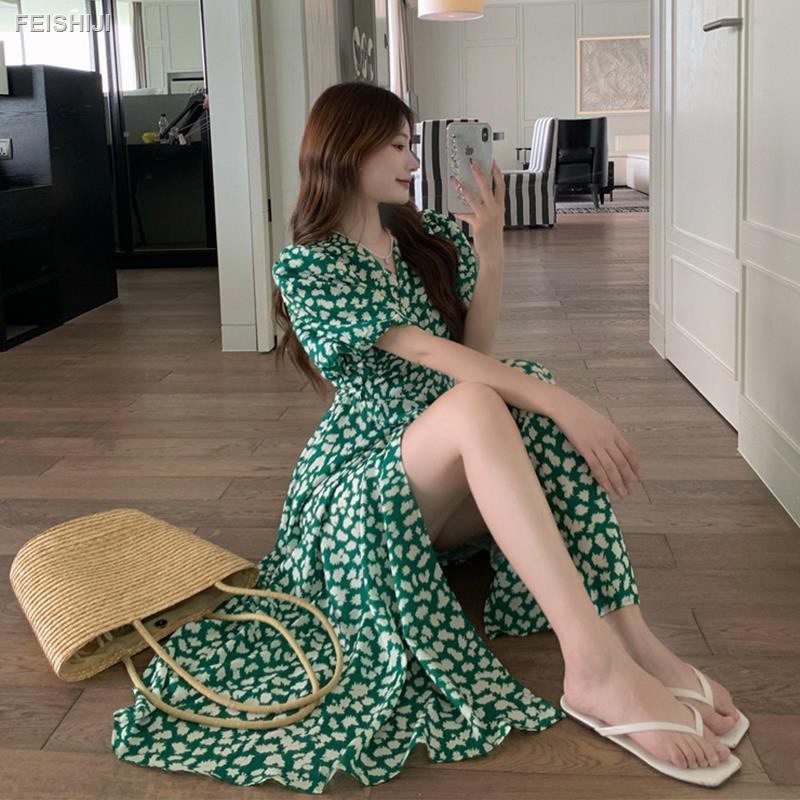 Đầm Voan Hoa Phong Cách Retro Thời Trang Hè 2021 Cho Nữ 7 Ngày | BigBuy360 - bigbuy360.vn