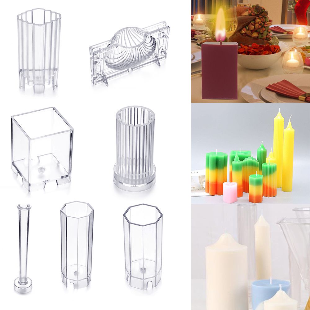 Khuôn nhựa trong làm nến/ xà phòng/ bánh kẹo để trang trí tiệc cưới/ giáng sinh DIY