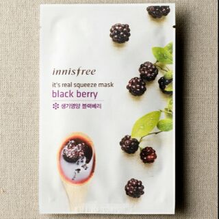 Mặt nạ giấy Innisfree It's Real Squeeze Mask Black Berry