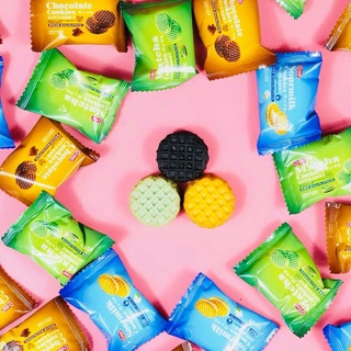 Bánh cookie tổ ong mini kẹp sốt kem 3 vị nhật bản