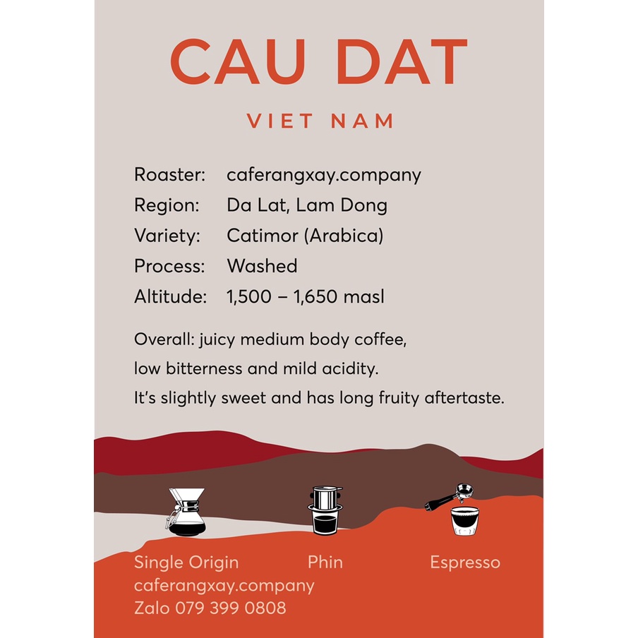 Cà phê Arabica Cầu Đất thượng hạng 500g - Rang Company | BigBuy360 - bigbuy360.vn