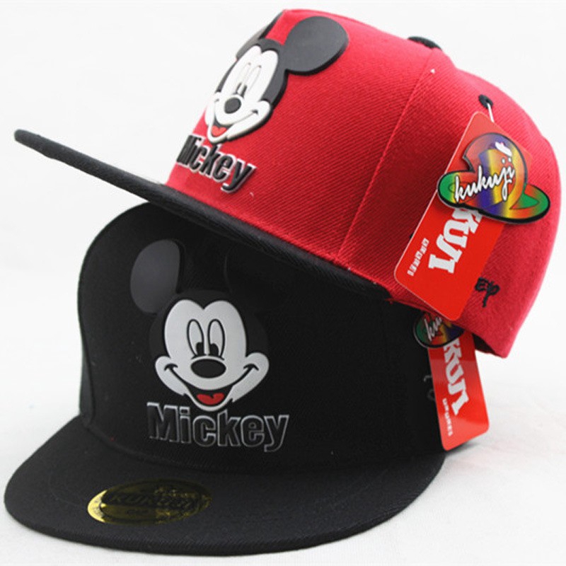 [Mã FASHIONT4FA2 giảm 10K đơn 50K] Mũ Lưỡi Trai Hình Chuột Mickey Cho Bé 3-8 Tuổi