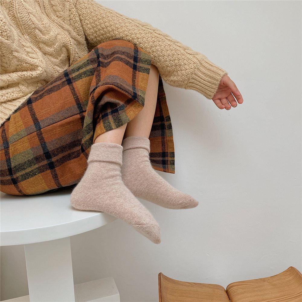 Vớ Lông Thỏ Giữ Ấm Mùa Thu Đông Phong Cách Nhật Bản Dành Cho Nữ