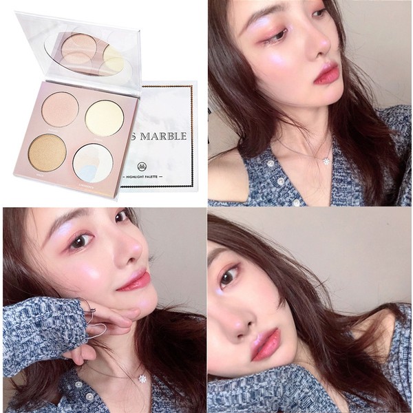 (Hàng Mới Về) Bảng Phấn Bắt Sáng Venus Thiết Kế Vỏ Họa Tiết Đá Cẩm Thạch An Toàn | BigBuy360 - bigbuy360.vn