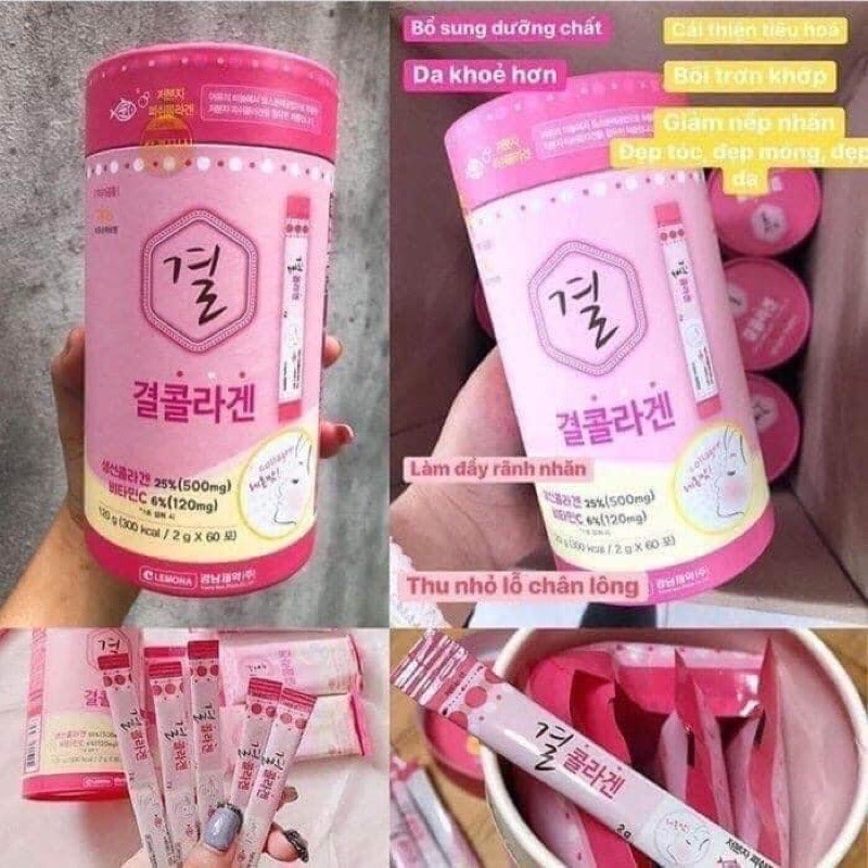 Bột uống Collagen Lemona của Hàn Quốc 60 gói | BigBuy360 - bigbuy360.vn
