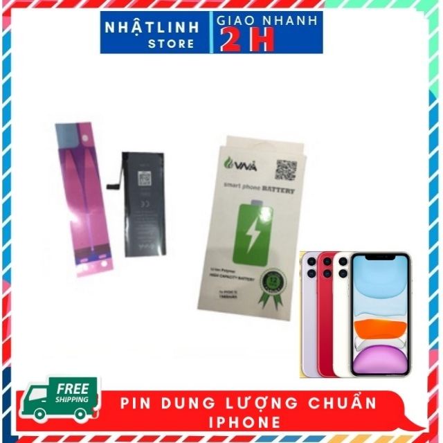 Pin ip Dung Lượng Chuẩn EU Pin Bền Như Theo Máy IP 5G,5S,6G,6s,6SP,7G,8G,X,XS,XSAMAX.