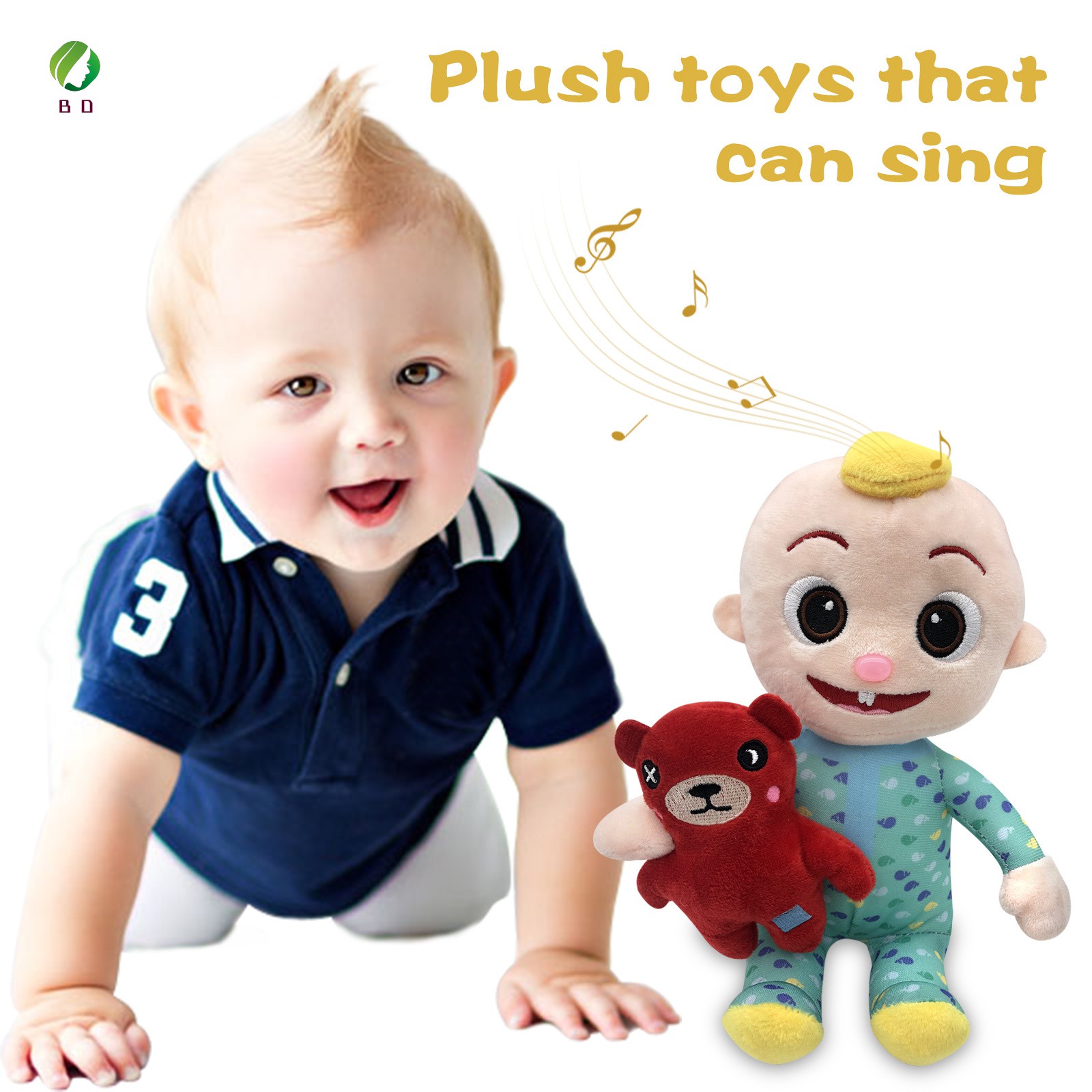 Tiktok ins Musical Bedtime JJ Doll with a Soft Plush Tummy Super Cute Bedtime Toys for Babies Kids Boys Girls tiktok