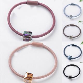Dây buộc tóc co giãn đính đá lấp lánh
