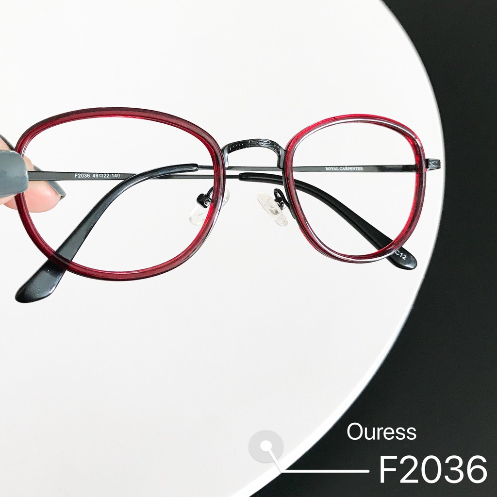 Gọng kính Ovan Hợp Kim Ouress F2036 Siêu Bền Dễ Thương
