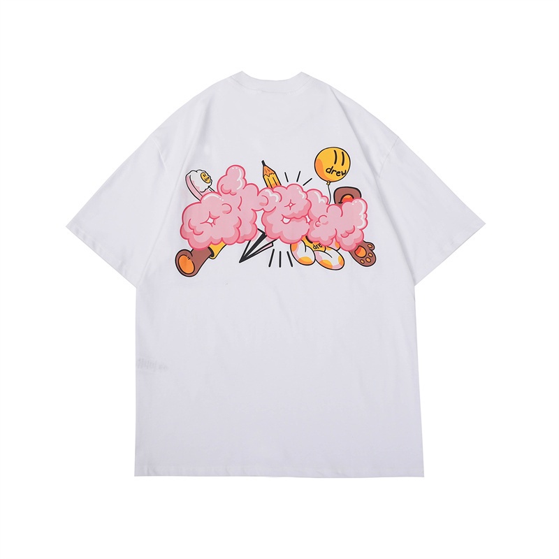 Áo Thun Cotton Tay Ngắn In Họa Tiết Dr168Eew Cổ Điển Thời Trang Mùa Hè Cho Nam Và Nữ
