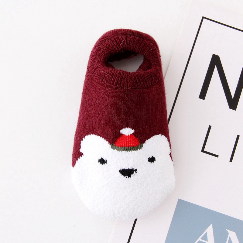 Tất cotton chống trượt họa tiết hoạt hình đáng yêu dành cho bé từ 0 tới 5 tuổi