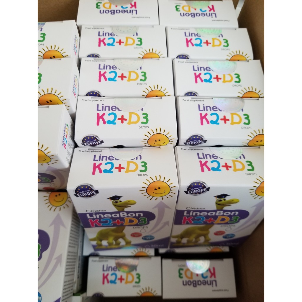 Vitamin D3K2 Lineabone - Hỗ trợ hấp thu canxi, tăng chiều cao cho bé_10ml