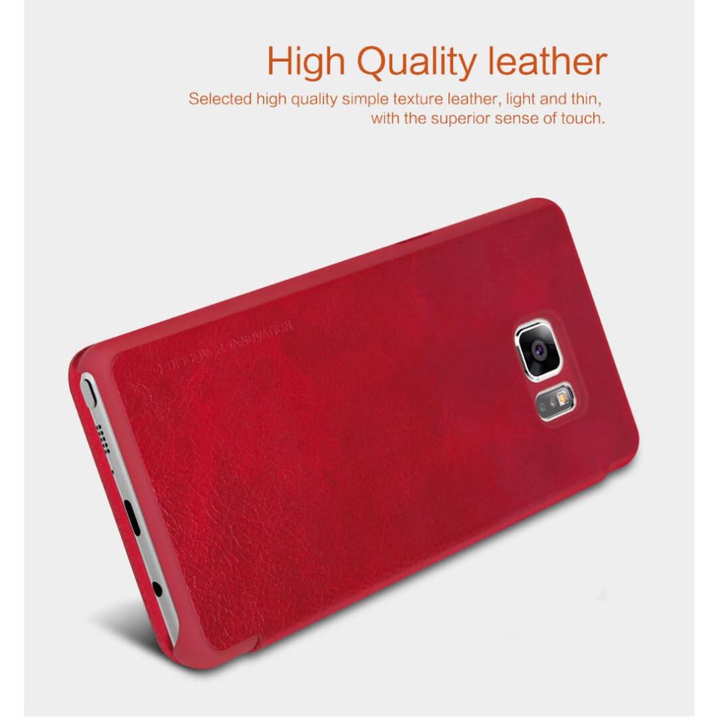 Bao da dành cho Samsung Galaxy Note FE / 7 hiệu Nillkin Qin (Chất liệu da cao cấp, có ngăn đựng thẻ) - Hàng chính hãng
