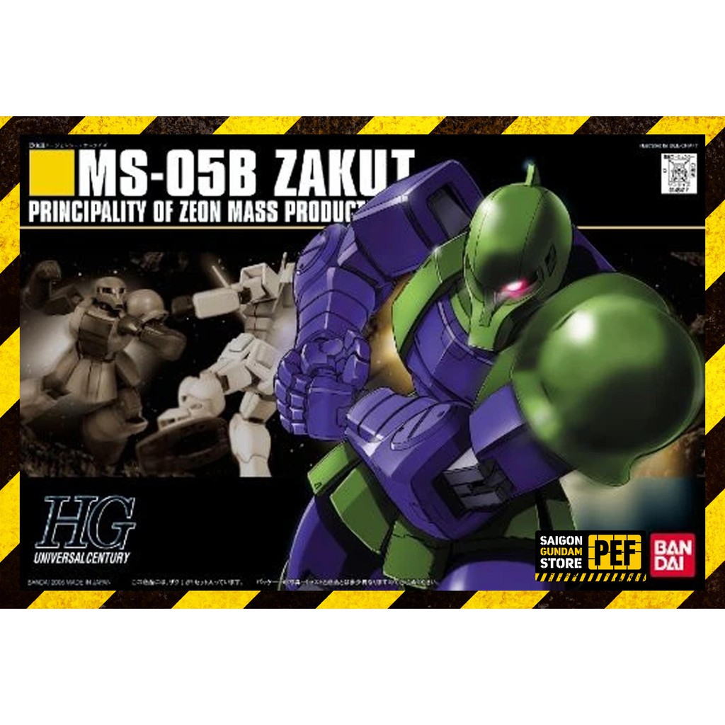 MÔ HÌNH LẮP RÁP GUNDAM BANDAI HGUC MS-05B ZAKU 1