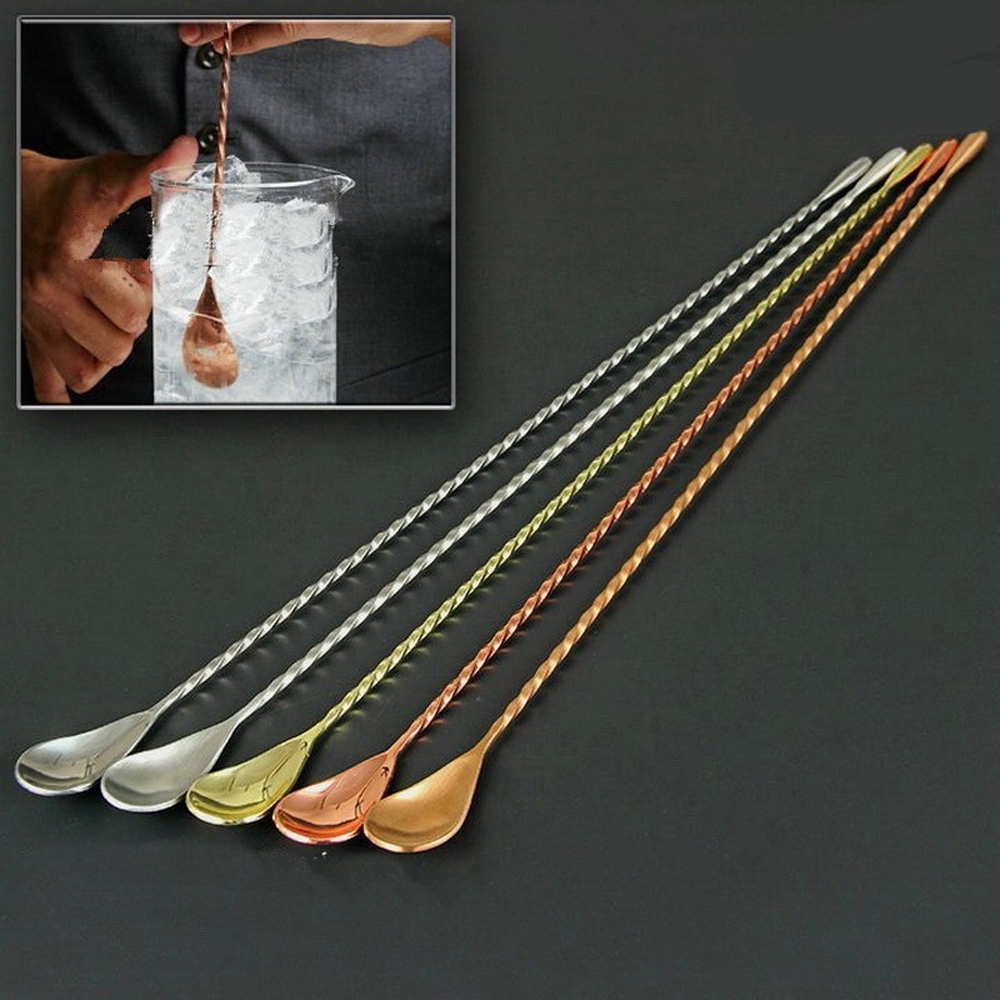 FAY Spiral Mixing Stainless Steel Stirring Bar Accessories Cocktail Spoons