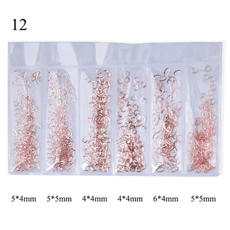 Bộ phụ kiện hình trăng sao đính trang trí móng tay đẹp măts