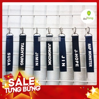 Chuyendokpop móc khóa name tag bts cảm ơn đã tin tưởng ủng hộ
