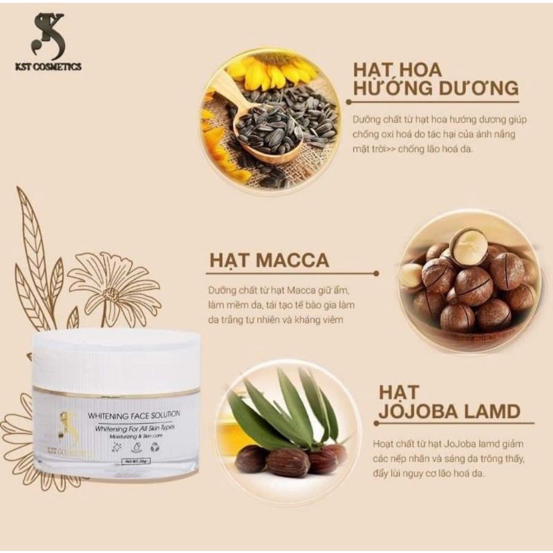 Kem face KTS dưỡng trắng da cao cấp[chính hãng]