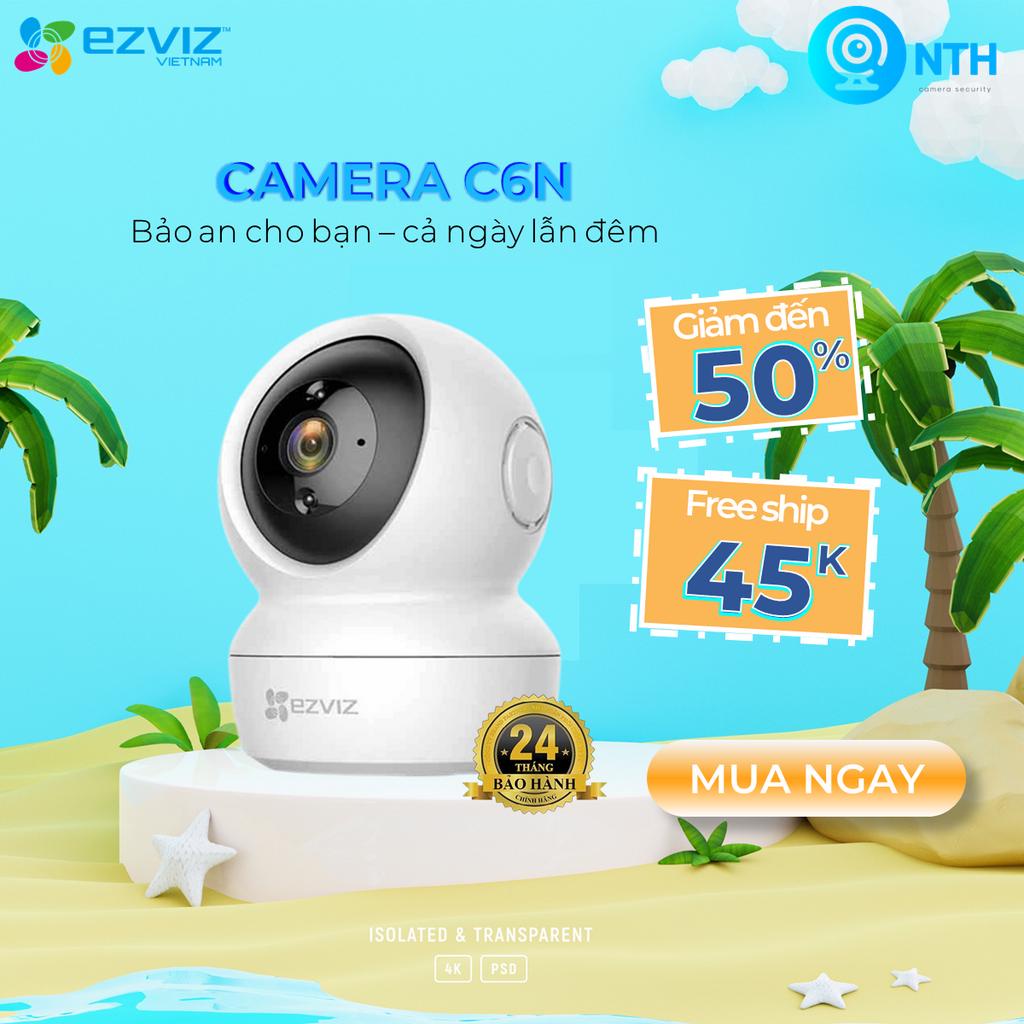 Camera Wifi EZVIZ C6N 2mpx, Camera EZVIZ C6N 4mpx, Camera trong nhà, Bảo hành 24 tháng