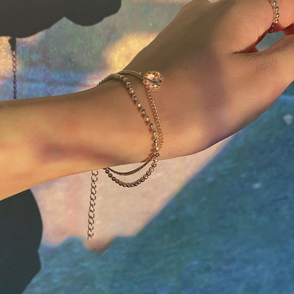 Vòng Tay Thiết Kế Đơn Giản Phong Cách Hàn Quốc Cho Nữ