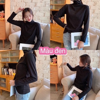 Áo Thun Nữ - Áo Len Nữ Trơn Basic Guu ATN01