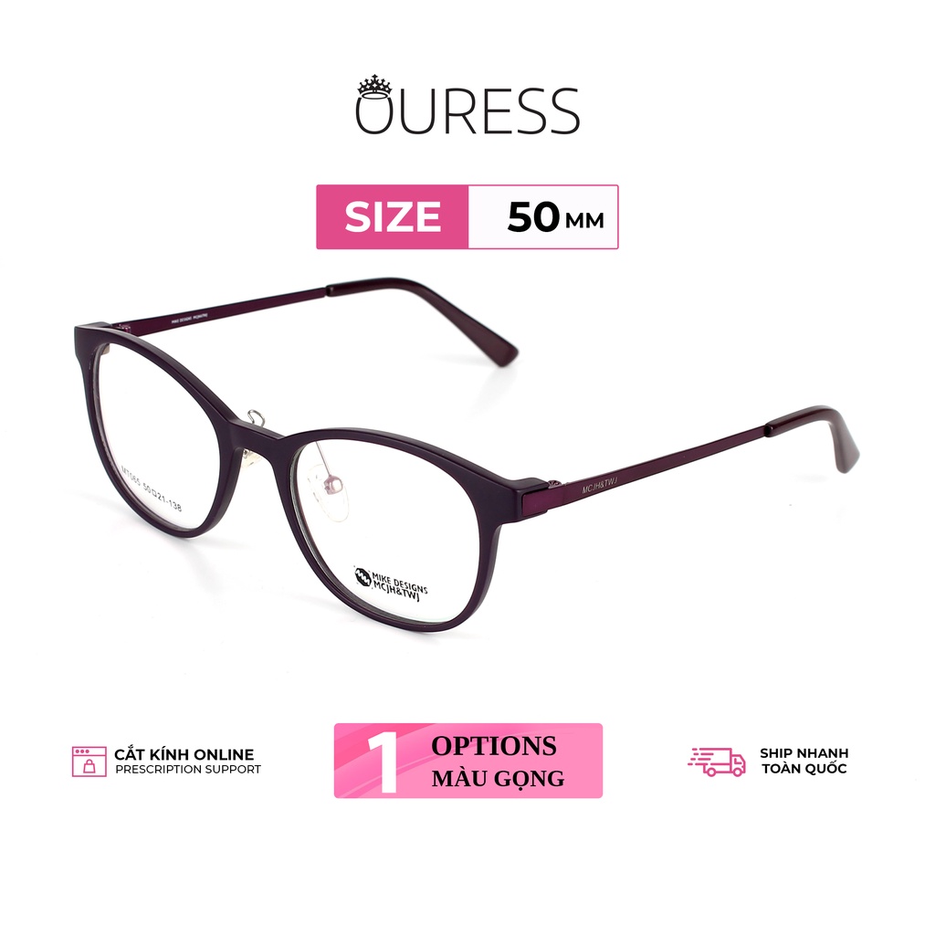 Gọng kính TR90 phối càng hợp kim cao cấp bền đẹp thời trang Ouress MT065