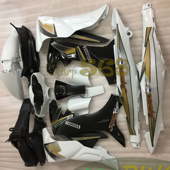 Bộ dàn áo Loại Phanh Đĩa  nhựa ABS nguyên sinh xe JUPITER V MÀU TRẮNG - S2099