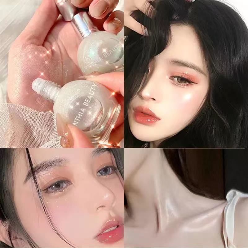 Kem Bắt Sáng Dạng Lỏng Ánh Nhũ Lấp Lánh Trang Điểm Mặt Và Cơ Thể