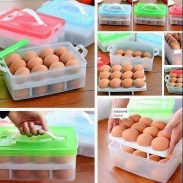 Hộp đựng trứng 2 tầng 24 quả