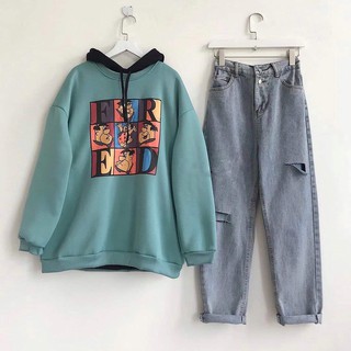 Áo Sweater FRED Nỉ Bông Unisex (3 màu)