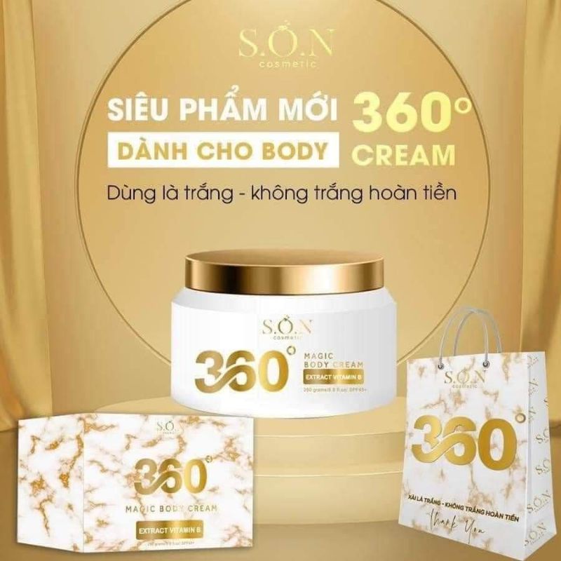 BODY CREAM 360 TẶNG KÈM SERUM VITAMIN KÍCH TRẮNG