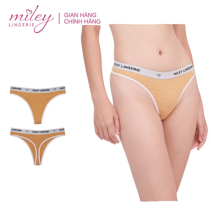 Combo 2 Quần Lót Nữ Lọt Khe Sexy Melange Cạp Cao Active MILEY LINGERIE FMS0357-0957 | BigBuy360 - bigbuy360.vn