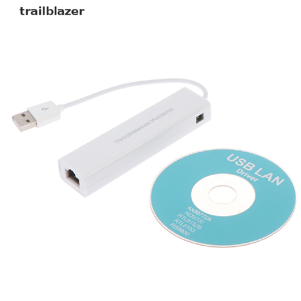 Hub Chia 3 Cổng usb 2.0 RJ45 Lan card Chuyển Đổi usb Sang ethernet