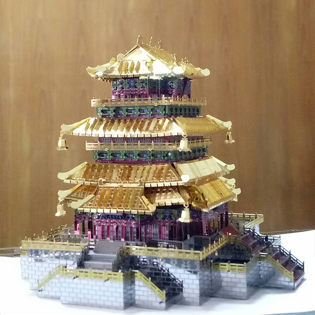 Mô Hình Lắp Ghép 3D Kim Loại Tự Ráp Piececool Lầu Quán Tước - Chưa Lắp