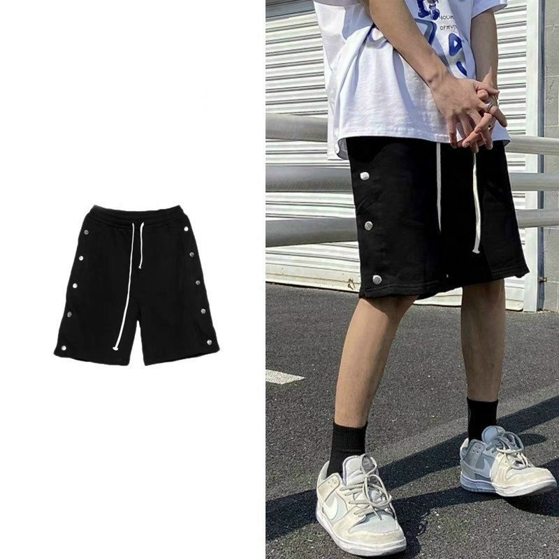 Quần Short Kaki Cúc Bấm  Kiểu Dáng Streetwear Cho Cả Nam Và Nữ