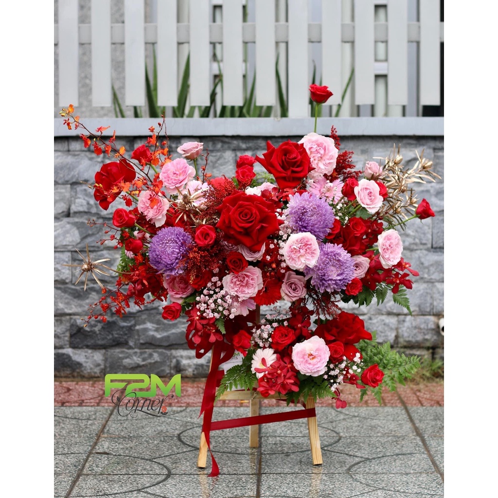 KỆ CẮM HOA CHỮ A size mini cao 40cm